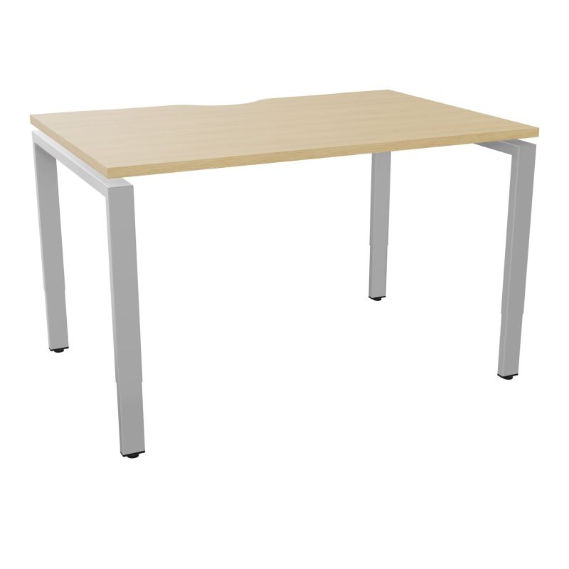 BUR RECT CONECT ECHANCRURE L120XP80CM PIEDS ARCHE RH FIN    R1 SA