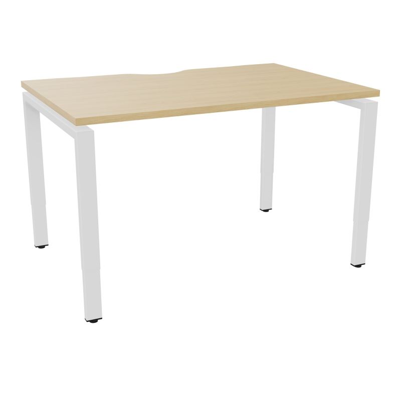 BUR RECT CONECT ECHANCRURE L120XP80CM PIEDS ARCHE RH FIN    R1 ZO