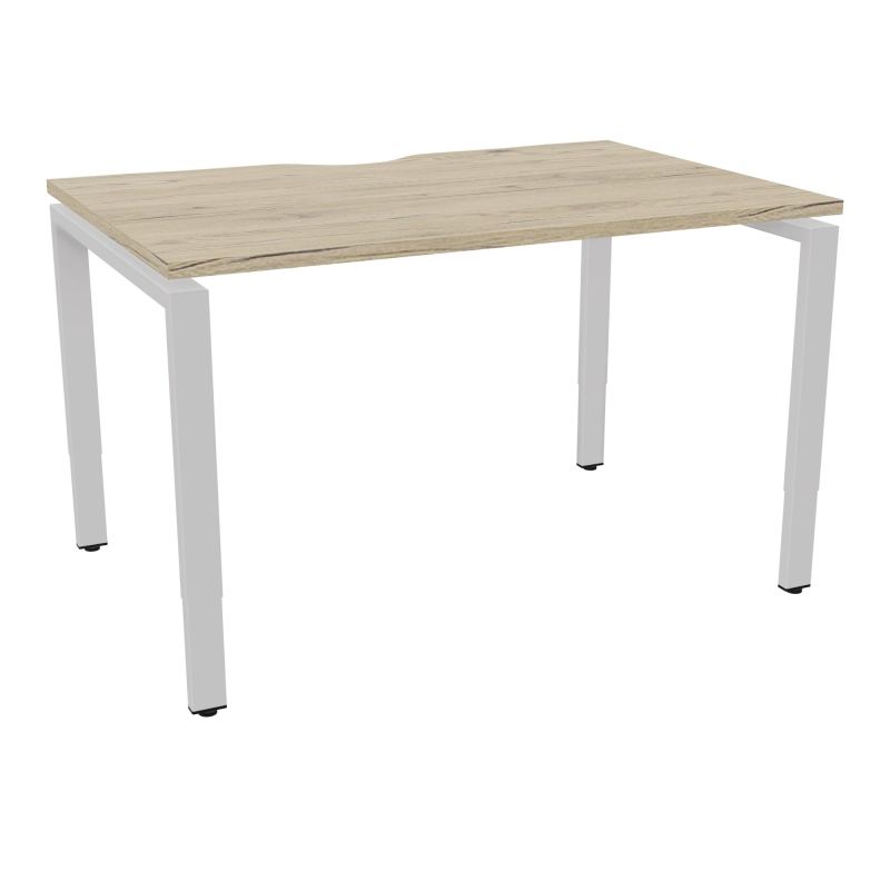 CONECT BUR RECT +ECHANCRURE L120XP80CM DECOR R3 PIEDS ARCHE RH FIN SD