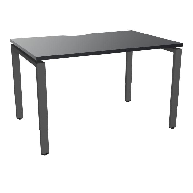BUR RECT CONECT ECHANCRURE L120XP80CM PIEDS ARCHE RH FIN    R9 SC