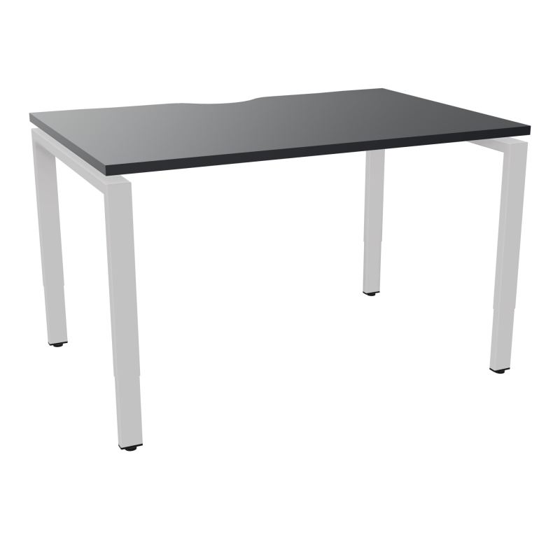 BUR RECT CONECT ECHANCRURE L120XP80CM PIEDS ARCHE RH FIN    R9 SD