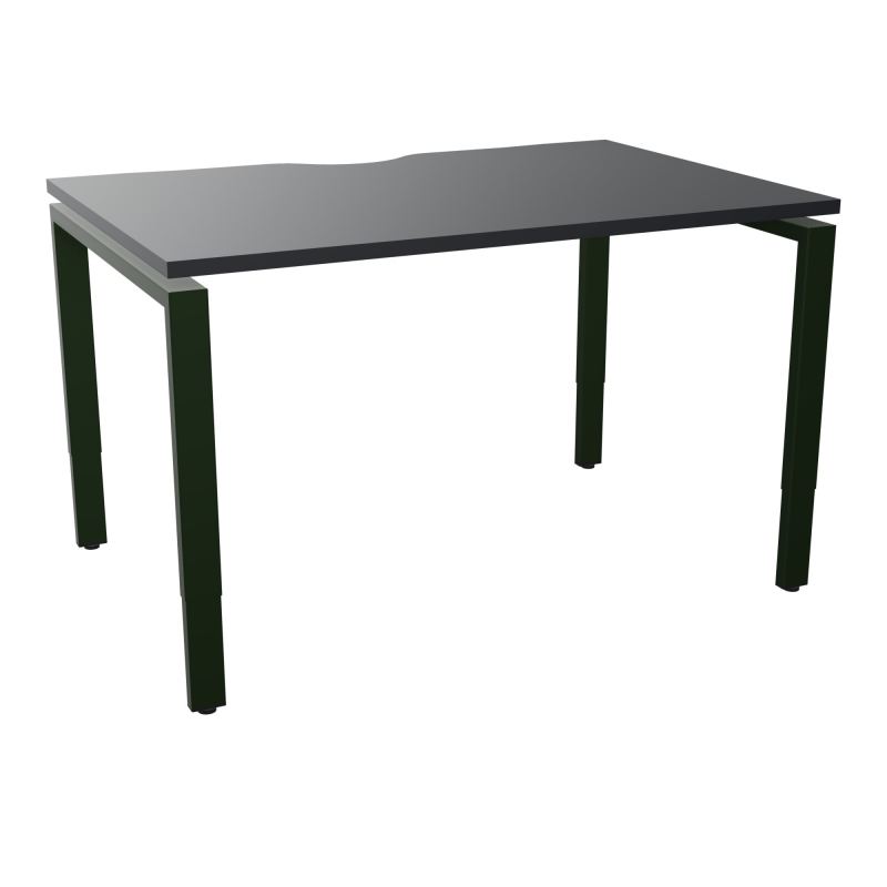 BUR RECT CONECT ECHANCRURE L120XP80CM PIEDS ARCHE RH FIN    R9 ST