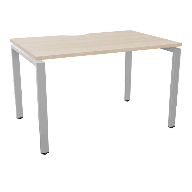 CONECT BUR RECT +ECHANCRURE L120XP80CM DECOR RZ PIEDS ARCHE RH FIN SA