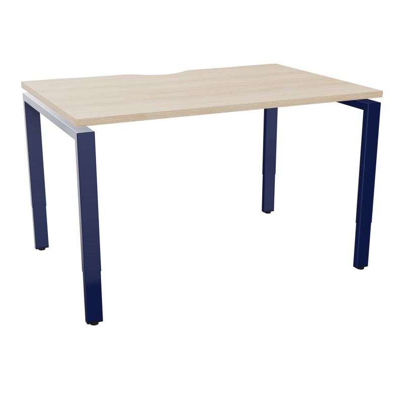 CONECT BUR RECT +ECHANCRURE L120XP80CM DECOR RZ PIEDS ARCHE RH FIN X4
