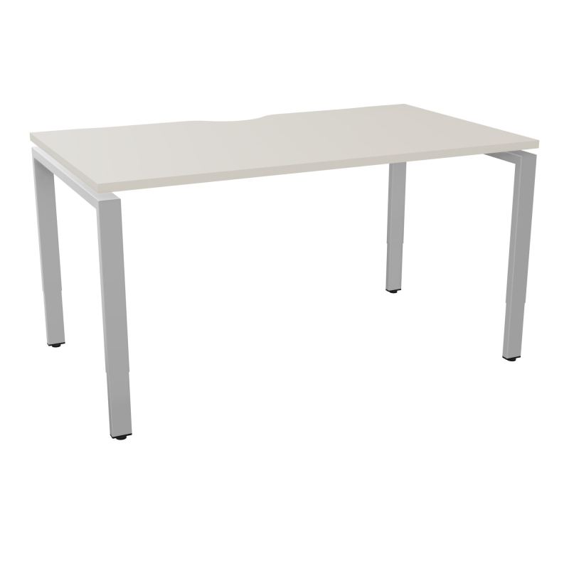 BUR RECT CONECT ECHANCRURE L140XP80CM PIEDS ARCHE RH FIN N5 SA