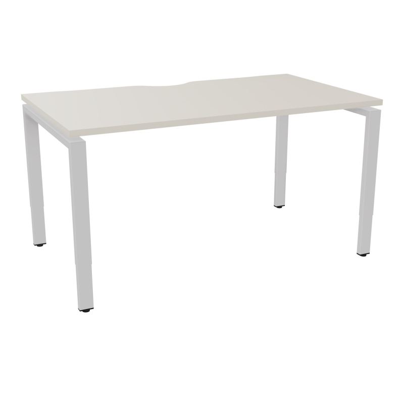 BUR RECT CONECT ECHANCRURE L140XP80CM PIEDS ARCHE RH FIN N5 SD