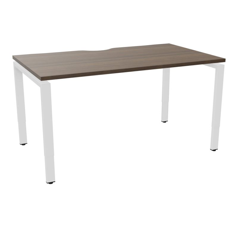 BUR RECT CONECT ECHANCRURE L140XP80CM PIEDS ARCHE RH FIN N6 SO