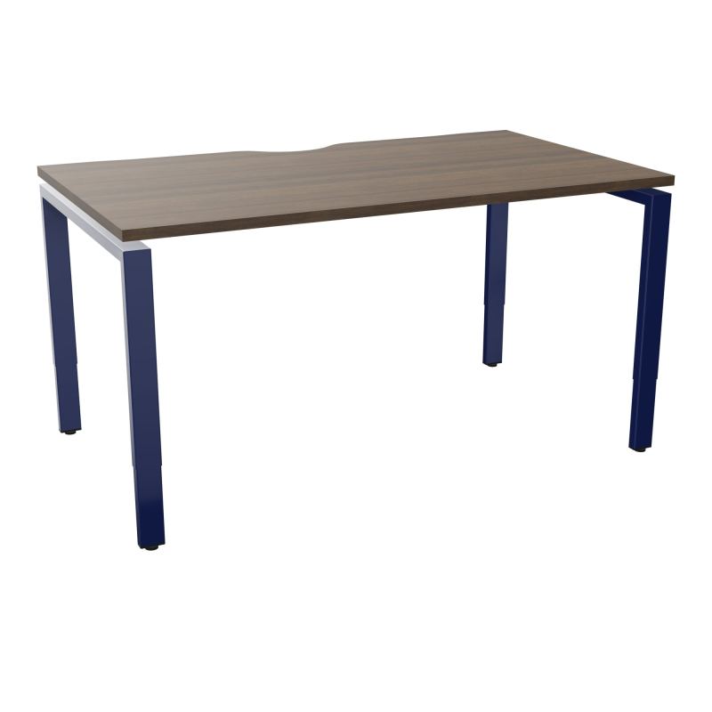 BUR RECT CONECT ECHANCRURE L140XP80CM PIEDS ARCHE RH FIN N6 X4