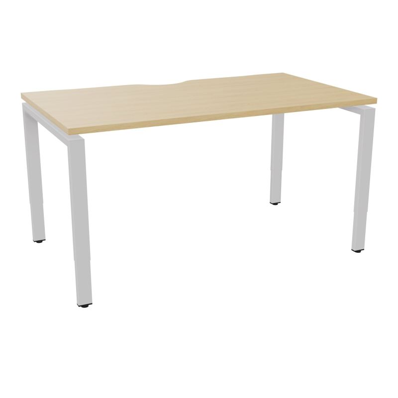 BUR RECT CONECT ECHANCRURE L140XP80CM PIEDS ARCHE RH FIN    R1 SD