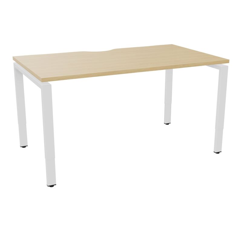 BUR RECT CONECT ECHANCRURE L140XP80CM PIEDS ARCHE RH FIN    R1 ZO