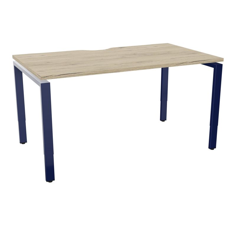 CONECT BUR RECT +ECHANCRURE L140XP80CM DECOR R3 PIEDS ARCHE RH FIN X4