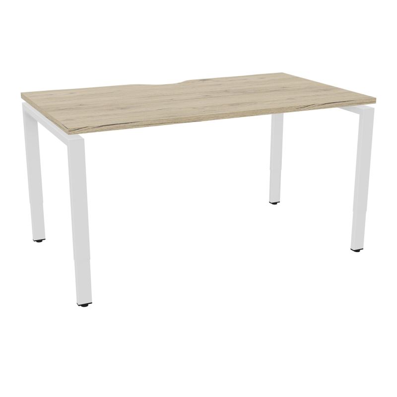 CONECT BUR RECT +ECHANCRURE L140XP80CM DECOR R3 PIEDS ARCHE RH FIN ZO