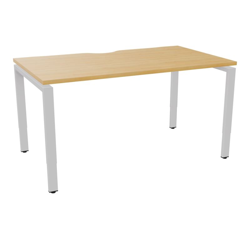 BUR RECT CONECT ECHANCRURE L140XP80CM PIEDS ARCHE RH FIN    R5 SD