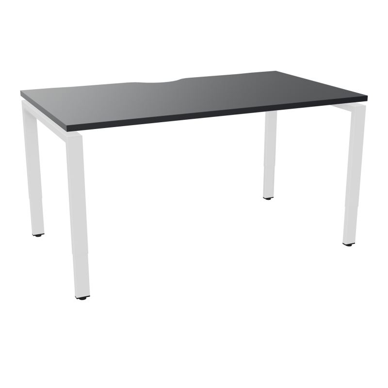 BUR RECT CONECT ECHANCRURE L140XP80CM PIEDS ARCHE RH FIN    R9 SO