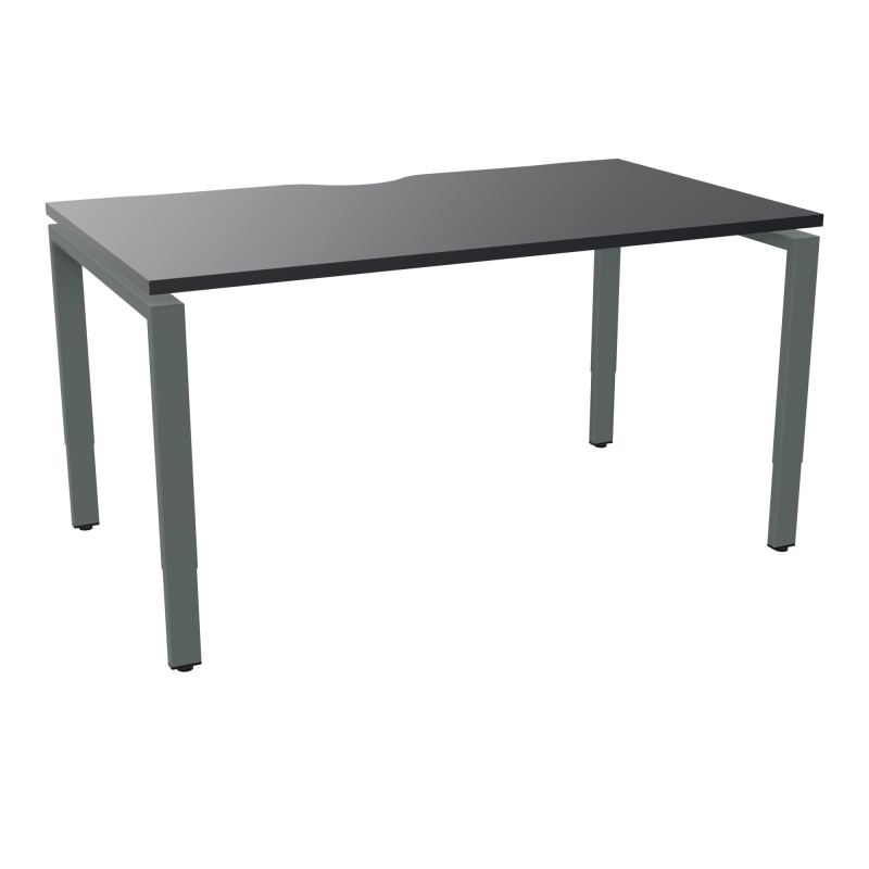 BUR RECT CONECT ECHANCRURE L140XP80CM PIEDS ARCHE RH FIN    R9 SU