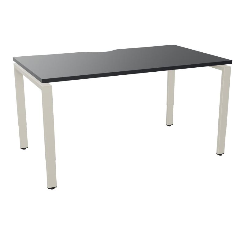 BUR RECT CONECT ECHANCRURE L140XP80CM PIEDS ARCHE RH FIN    R9 ZC