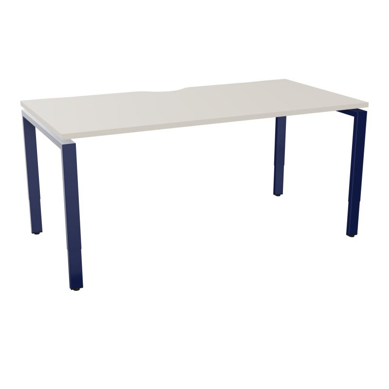 BUR RECT CONECT ECHANCRURE L160XP80CM PIEDS ARCHE RH FIN N5 X4