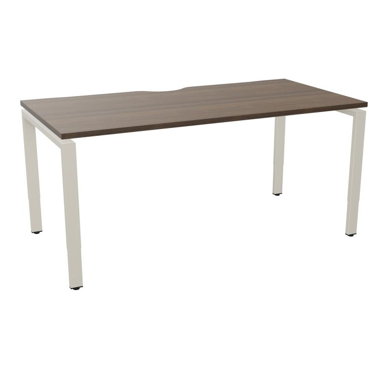 BUR RECT CONECT ECHANCRURE L160XP80CM PIEDS ARCHE RH FIN N6 ZC