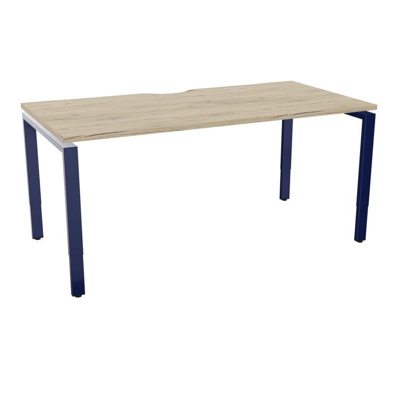 CONECT BUR RECT +ECHANCRURE L160XP80CM DECOR R3 PIEDS ARCHE RH FIN X4