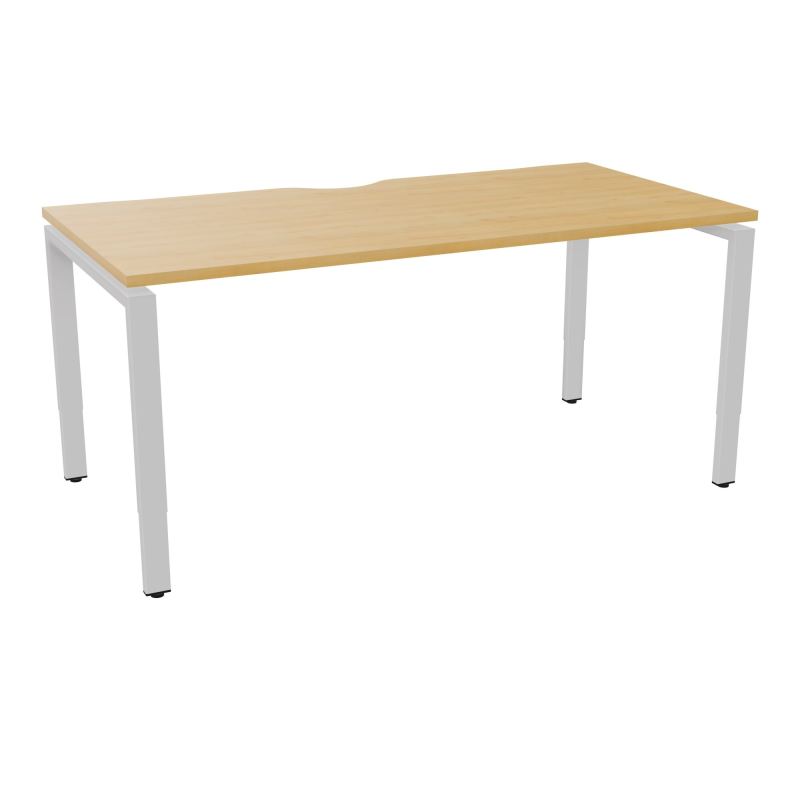 BUR RECT CONECT ECHANCRURE L160XP80CM PIEDS ARCHE RH FIN    R5 SD