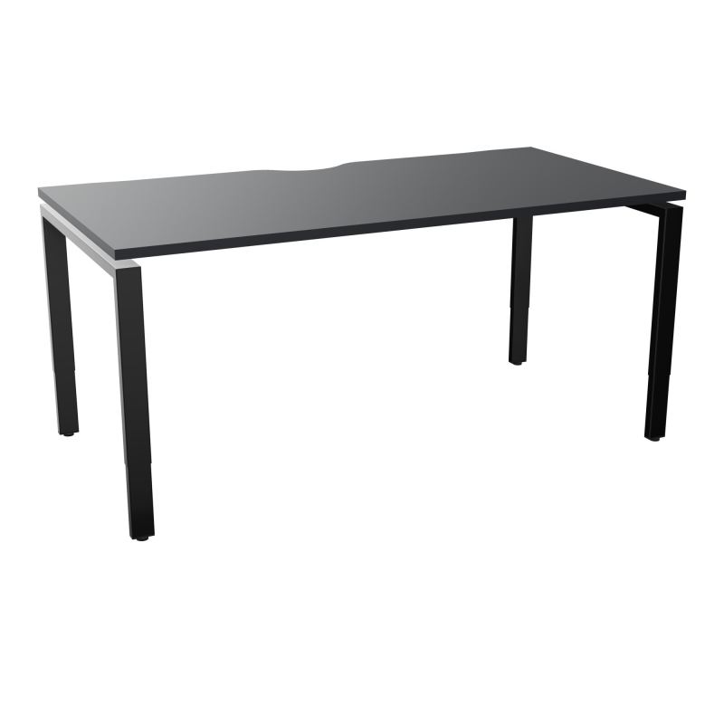 BUR RECT CONECT ECHANCRURE L160XP80CM PIEDS ARCHE RH FIN    R9 SG