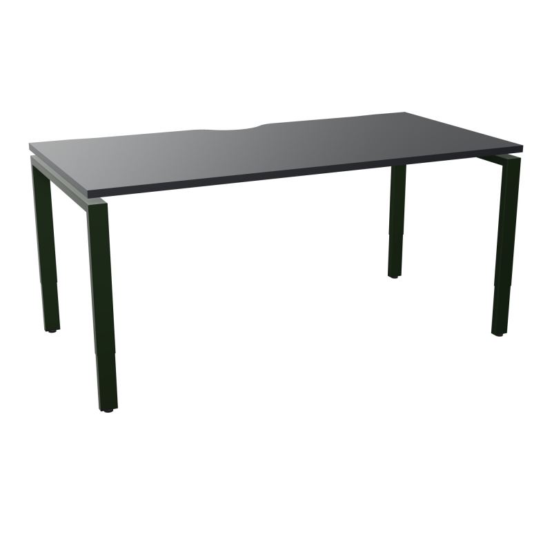 BUR RECT CONECT ECHANCRURE L160XP80CM PIEDS ARCHE RH FIN    R9 ST