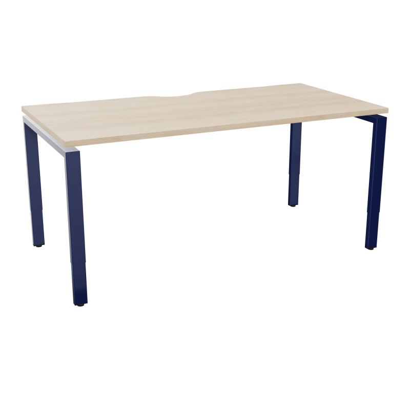 CONECT BUR RECT +ECHANCRURE L160XP80CM DECOR RZ PIEDS ARCHE RH FIN X4