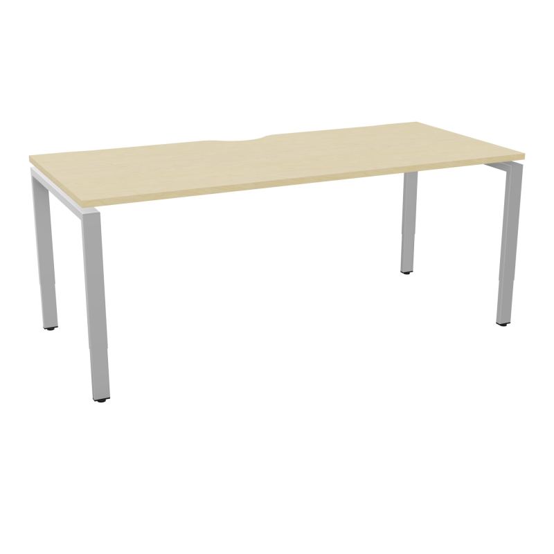 BUR RECT CONECT ECHANCRURE L180XP80CM PIEDS ARCHE RH FIN N8 SA