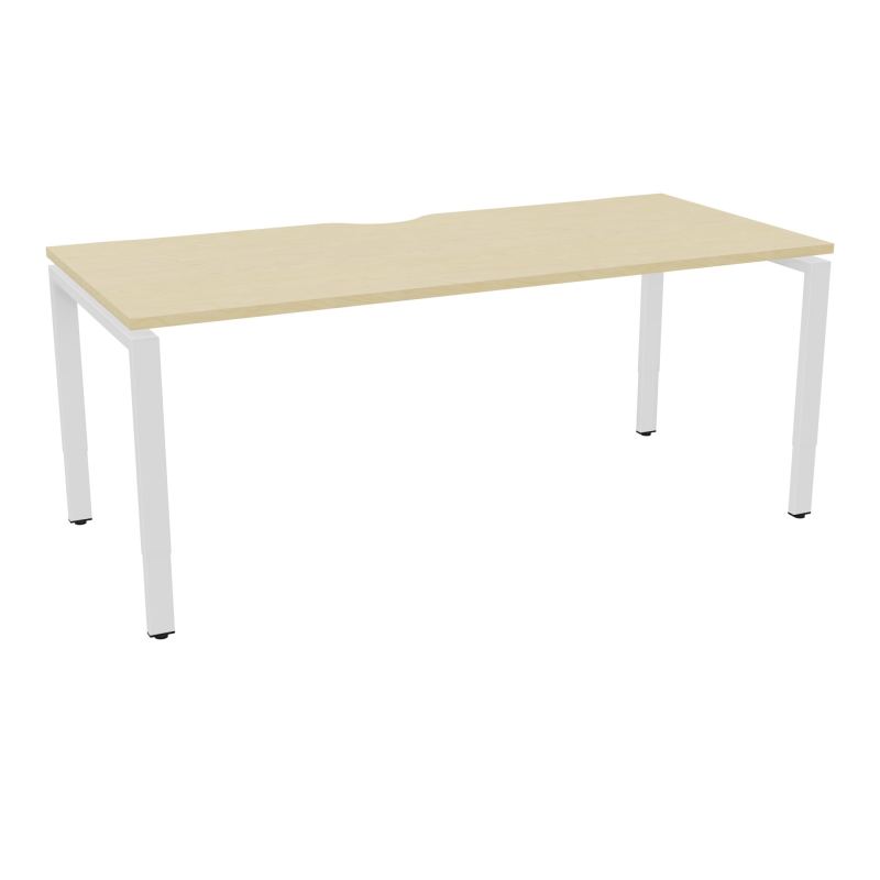 BUR RECT CONECT ECHANCRURE L180XP80CM PIEDS ARCHE RH FIN N8 SO