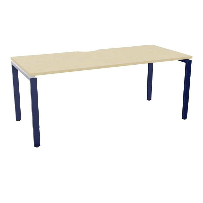 BUR RECT CONECT ECHANCRURE L180XP80CM PIEDS ARCHE RH FIN N8 X4