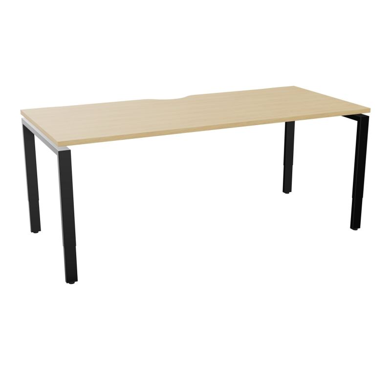 BUR RECT CONECT ECHANCRURE L180XP80CM PIEDS ARCHE RH FIN    R1 SG