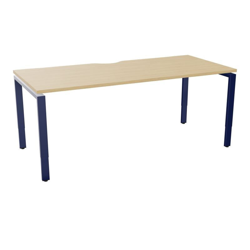 BUR RECT CONECT ECHANCRURE L180XP80CM PIEDS ARCHE RH FIN    R1 X4
