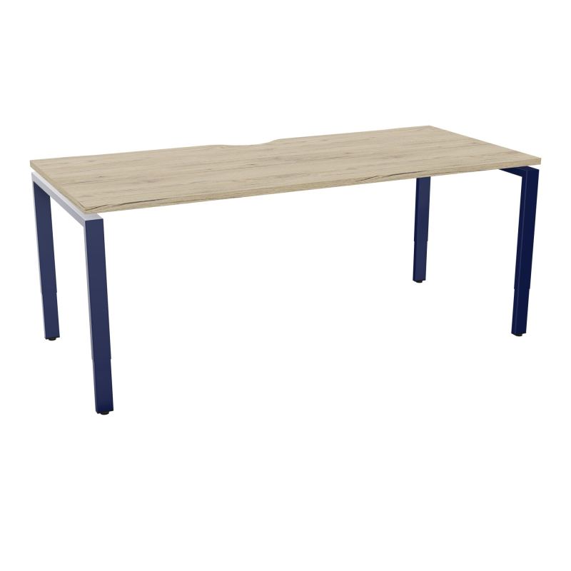 CONECT BUR RECT +ECHANCRURE L180XP80CM DECOR R3 PIEDS ARCHE RH FIN X4