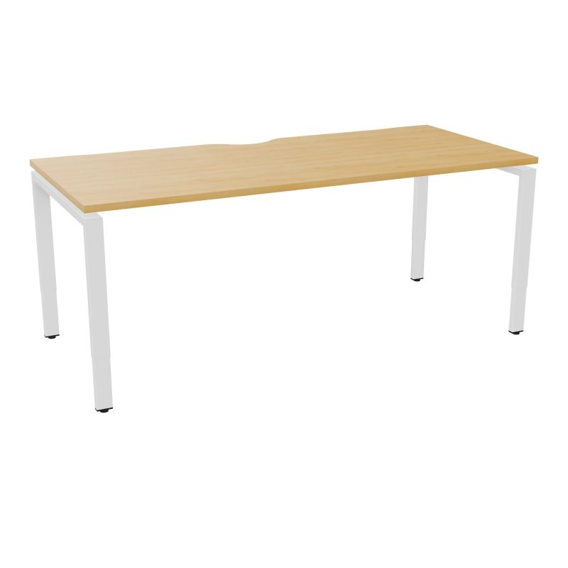 BUR RECT CONECT ECHANCRURE L180XP80CM PIEDS ARCHE RH FIN    R5 SO