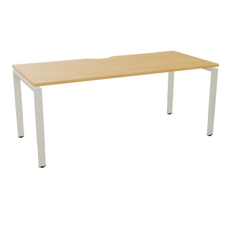 BUR RECT CONECT ECHANCRURE L180XP80CM PIEDS ARCHE RH FIN    R5 ZC