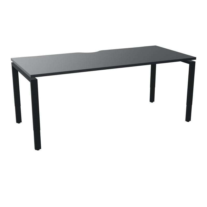 BUR RECT CONECT ECHANCRURE L180XP80CM PIEDS ARCHE RH FIN    R9 ZP