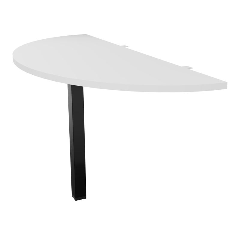 CONECT EXTENS.BENCH PLAN DEMI-ROND L142XP60CM EP25MM MG-PIED CARRE FX SG