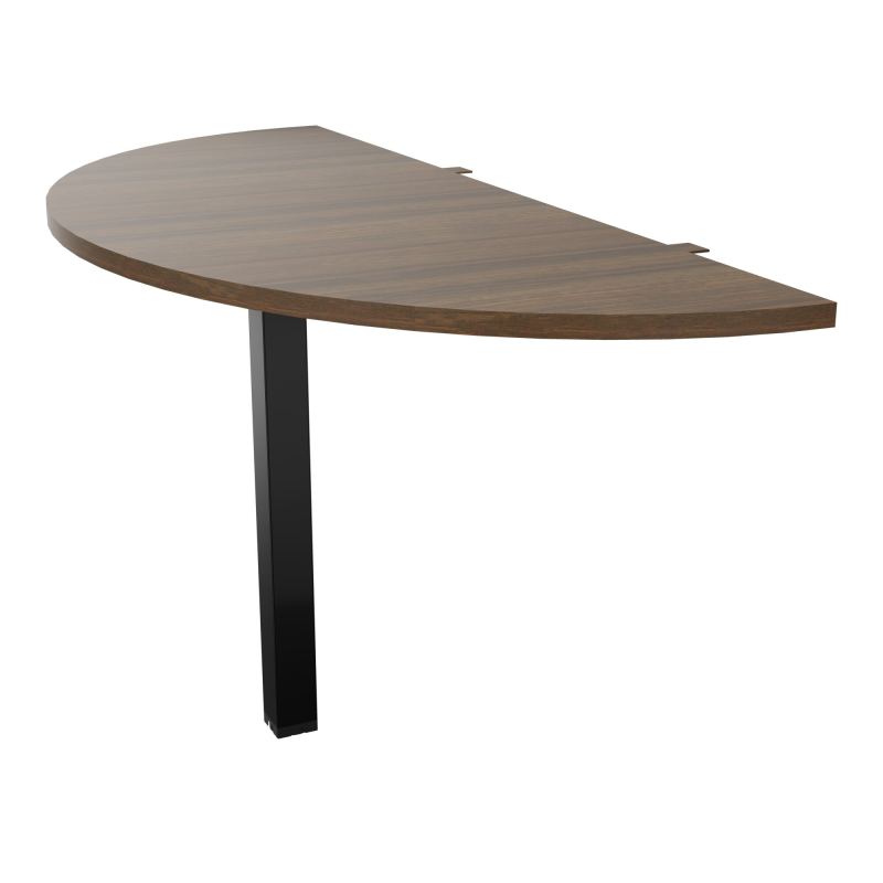 EXTENS BENCH CONECT PLAN DEMI-ROND L142XP60CM EP25MM -PIED CARRE FX N6 SG