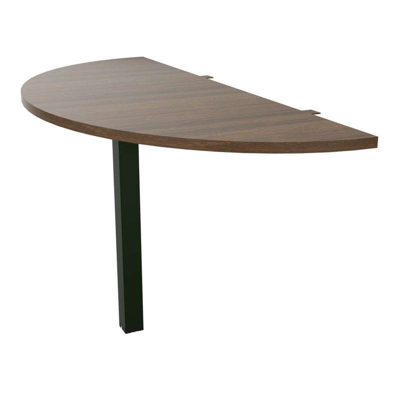 EXTENS BENCH CONECT PLAN DEMI-ROND L142XP60CM EP25MM -PIED CARRE FX N6 ST