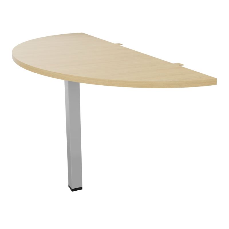 EXTENS BENCH CONECT PLAN DEMI-ROND L142XP60CM EP25MM -PIED CARRE FX    R1 SA