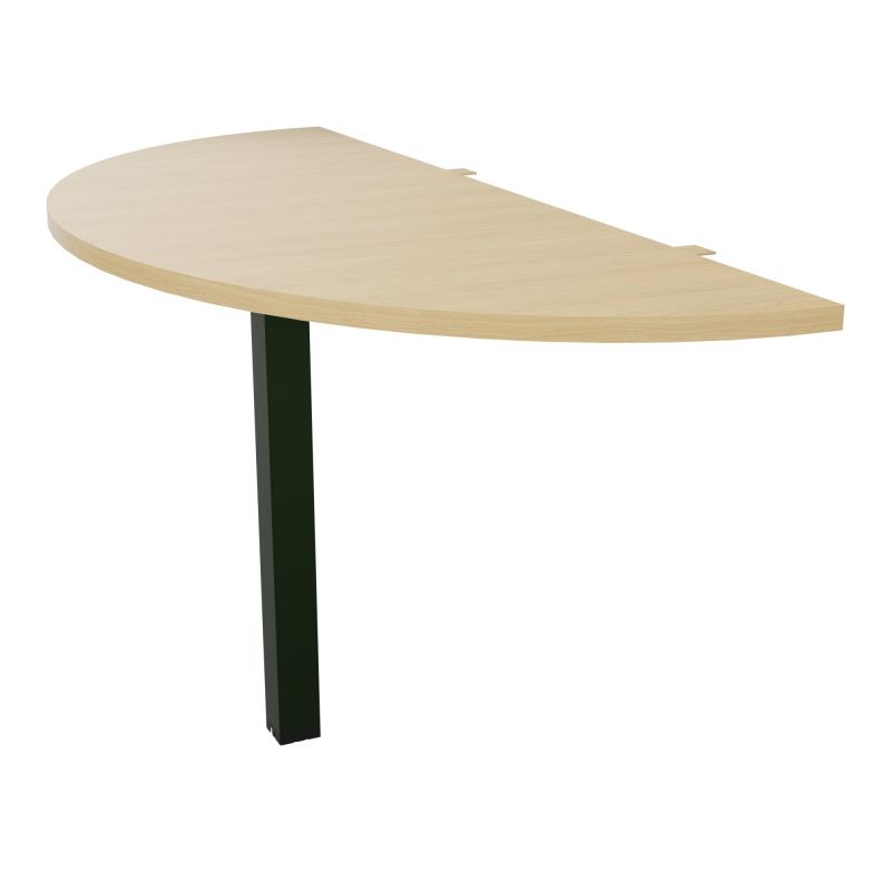 EXTENS BENCH CONECT PLAN DEMI-ROND L142XP60CM EP25MM -PIED CARRE FX    R1 ST