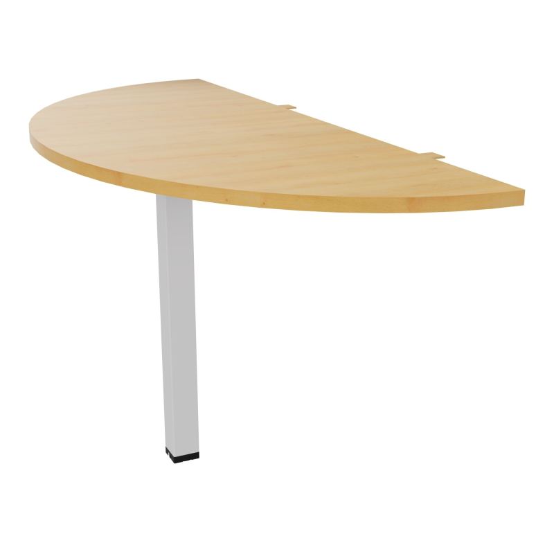 EXTENS BENCH CONECT PLAN DEMI-ROND L142XP60CM EP25MM -PIED CARRE FX    R5 SD