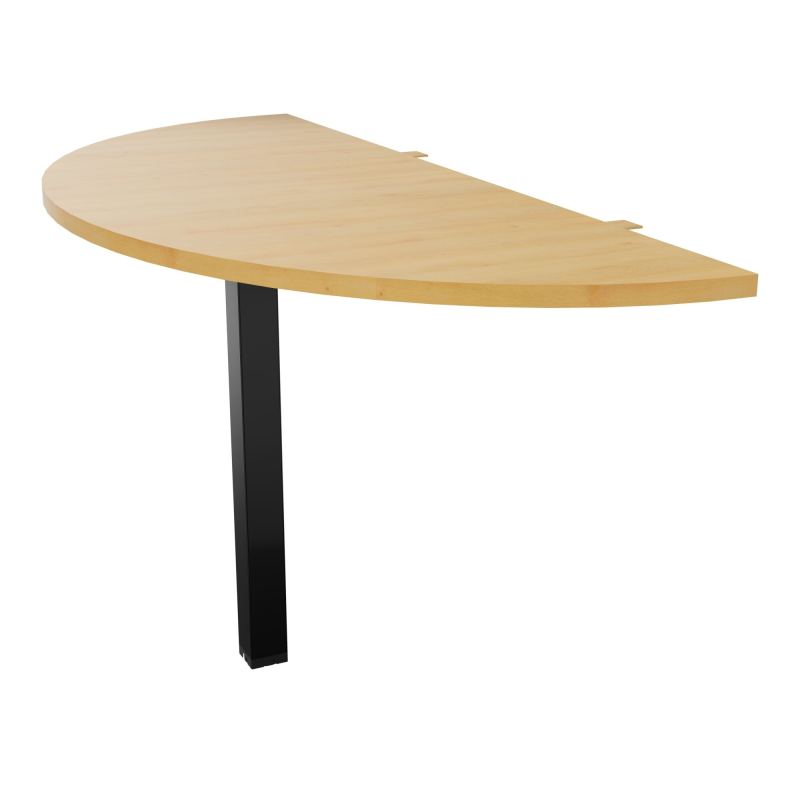 EXTENS BENCH CONECT PLAN DEMI-ROND L142XP60CM EP25MM -PIED CARRE FX    R5 SG