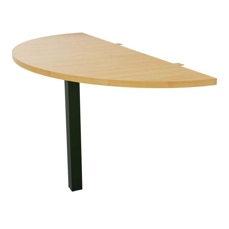 EXTENS BENCH CONECT PLAN DEMI-ROND L142XP60CM EP25MM -PIED CARRE FX    R5 ST
