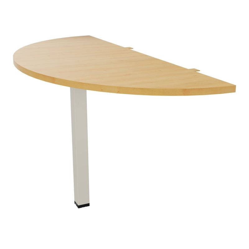 EXTENS BENCH CONECT PLAN DEMI-ROND L142XP60CM EP25MM -PIED CARRE FX    R5 ZC