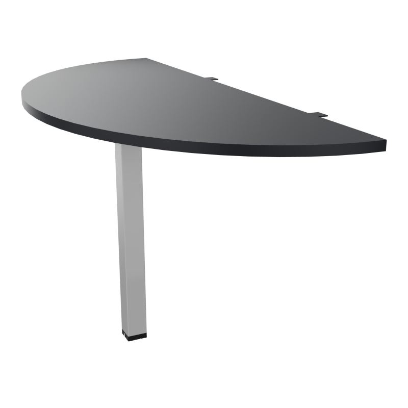 EXTENS BENCH CONECT PLAN DEMI-ROND L142XP60CM EP25MM -PIED CARRE FX    R9 SA