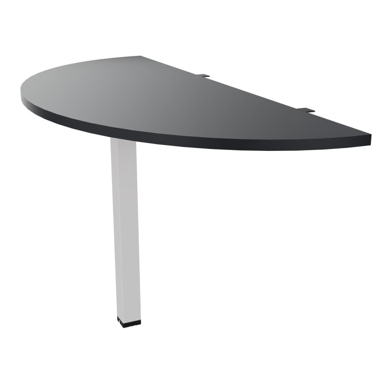 EXTENS BENCH CONECT PLAN DEMI-ROND L142XP60CM EP25MM -PIED CARRE FX    R9 SD