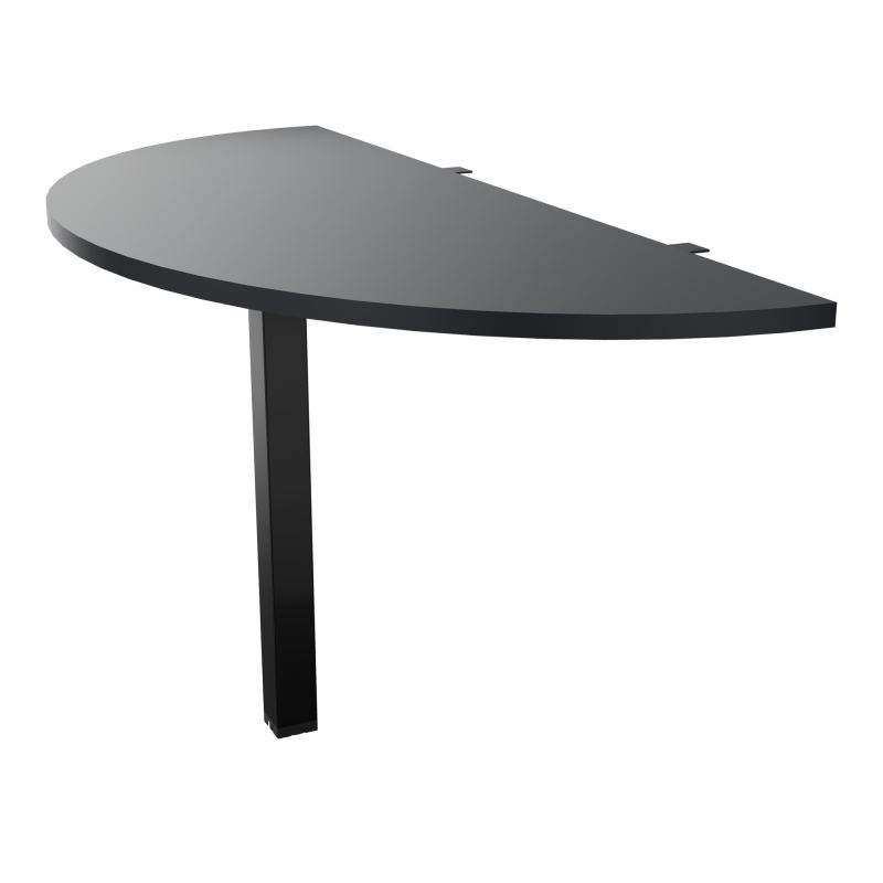 EXTENS BENCH CONECT PLAN DEMI-ROND L142XP60CM EP25MM -PIED CARRE FX    R9 SG