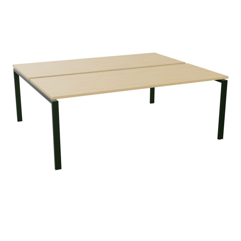 CONECT BUR BENCH DEP 200X80 PRE PERCE OBT PIED FIXE RECT ARCHE EXTREMITE     R1 ST