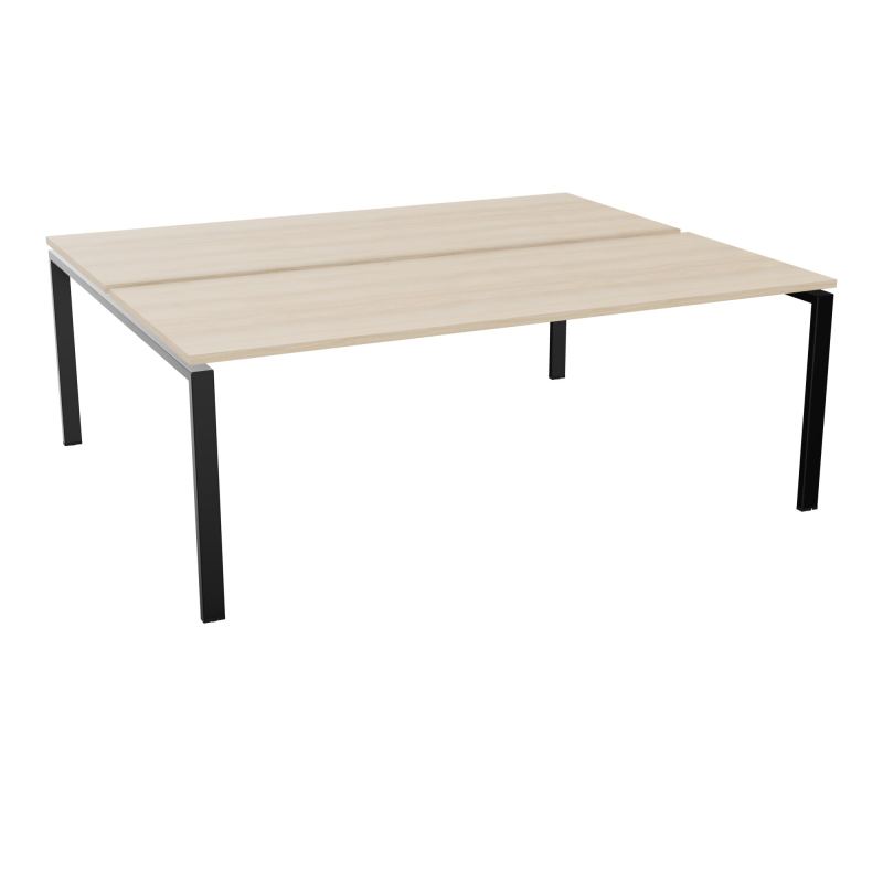 CONECT BUR BENCH DEP 200X80 PRE PERCE OBT PIED FIXE RECT ARCHE EXTREMITE  RZ SG